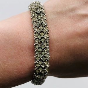 Vintage Silver Rhinestone Bracelet